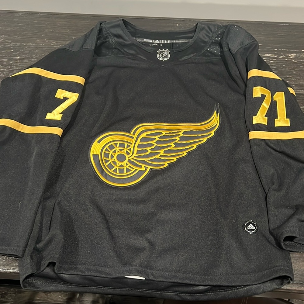 Black & Gold, Detroit Red Wings, Larkin Jersey!
